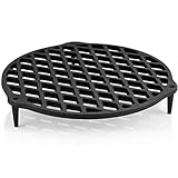 BBQ-Toro Gusseisen Stapelrost | Einsatz für Dutch Oven, Ø 30 cm, rund | für 12 QT Dutch Oven | Dutch Oven Erhöhung, Dutch Oven Stapelrost | Gusseisenrost, Grillrost, Ofenrost, Gussrost