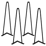 Yaheetech 4er Set Hairpin Tischbeine Haarnadel Möbelfüße Tischkufen Haarnadelbeine, Beinhöhe ca 41 cm