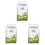 HEITMANN pure Reine Soda | Natürliches Reinigungspulver für Haushalt, Wäsche & Garten | Vielseitiges Hausmittel gegen Fett, Schmutz, Flecken & Gerüche | 500 g (Packung mit 3)