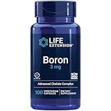 Life Extension, Boron (Bor), 100 vegane Kapseln, 3mg Boron je Dosis, Glutenfrei, Sojafrei, GMO frei, Geschmacksneutral