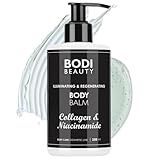 Bodi Beauty Body Balm 250 ml – Aufhellender Körperbalsam mit Kollagen, Niacinamid, Glyzerin, Urea und Allantoin – Für strahlende, glatte Haut | bodylotion | Körperlotion