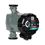 CIRCULA Hocheffizienzpumpe Helio 25-40/180, Robuste Umwälzpumpe und Heizungspumpe, IP 44, Auto-Modus und Stufenloser Drehknopf für Einfachste Bedienung, Spart bis zu 80% an Strom