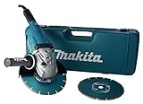 Makita GA9020RFK3 Winkelschleifer 230 mm im Koffer + 2 Diamantscheiben, Blau,schwarz,silber