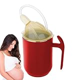 Sghtil Auslaufsichere Tassen für ältere Menschen | auslaufsicherer Becher für Patienten und Angehörige | Schnabeltasse mit Deckel für motorische Störungen – ideal für Angehörige und Kollegen