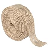 10M Juteband Burlap Band Vintage 1,5CM Sackleinen Band Dekoband Deko Juteband für DIY Handwerk Weihnachten Deko Hochzeit Party