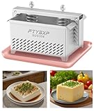 Tofupresse 304 Edelstahl käsepresse ，Verstellbarer Druck tofu presse & käse presse & Schinkenpresse Sicher und einfach zu bedienen tofu maker,Paneer Maker,Geschirrspüler Sicherheit(16x12x13cm)