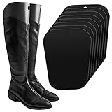 Vesaneae 8 Stück Stiefelform Einsätze, Stiefelformer Formeinsätze, Stiefelspanner Schwarz, Kunststoff Stiefel Ständer Halter, Hohe Stiefelstütze, Stiefel Hohe Unterstützung für Damen und Männer