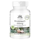 Knoblauch 500 mg - 120 Softgels für 2 Monate - Allium...