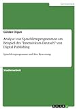 Analyse von Sprachlernprogrammen am Beispiel des 'Intensivkurs Deutsch' von Digital Publishing: Sprachlernprogramme und ihre Bewertung