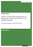Analyse von Sprachlernprogrammen am Beispiel des...