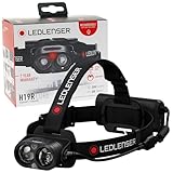 Ledlenser H19R Core Stirnlampe LED, 3500 Lumen, aufladbarer Lithium Akku, mit Rotlicht, wasserdicht IP67, Constant Light, Leuchtweite 300m, Fusion Light, USB Magnetladekabel, Headlamp, Kopflampe