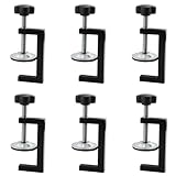 TIOMIOSEA C-Zwingen 6 Stück C-Klemme Set, Tischklemme Verstellbarer Spanngrenze 10–57 mm, Schraubzwingen Klein für Metall-, Holzbearbeitung, Baustützen