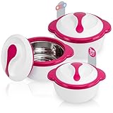 TELE WELT Thermoschüssel mit Deckel [3er SET] mit dem...