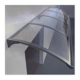 Gebogenes Metalldach für Türen und Fenster, moderner Vorzelt, Regenschutz für Veranda, 45 x 360 cm, stilvolle Lösung für den Außenbereich