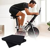 PPGE HOME Mat for Fitness Equipment, Laufbandmatte Shockproof Floor Protection Mat Schalldammend Reißfest rutschfest Crosstrainer Rudergerät Laufband Heimtrainer(Size:19x19cm（2pcs）)