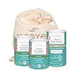MABYEN Mama Geburtsvorbereitungsset | mit 2 x Himbeertee und 1x Heublumenbad - 3 Produkte + Stoffbeutel - Geschenkset - Set für die Schwangerschaft - Bad - Geburtsvorbereitung
