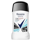 Rexona Nonstop Protection Deo Stick Invisible Aqua Anti Transpirant mit 72 Stunden Schutz vor Schweiß und Körpergeruch 50 ml