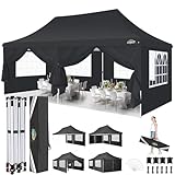 COBIZI Faltpavillon 3X6m Wasserdicht Stabil Pavillon 3x6m, Partyzelt Faltbar Anti-UV mit 6 Seitenwänden & 4 Sandsack, Gartenpavillon für Hochzeiten, Freien, Garten, Party