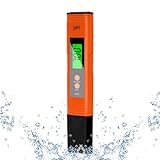 Flintronic PH-Messgerät, PH-Wasserqualitätstester, PH-Tester, Wasserqualitätsmessgerät, LCD-Display mit Hintergrundbeleuchtung, 0-14 pH-Messbereich-±0,1 pH-Genauigkeit, für Spa Schwimmbad