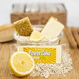 Foodtastic Power Cake Lemon (10 x 120g) | leckere, saftige Haferriegel | handgemachte Flapjack Energieriegel aus Haferflocken