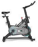 LABGREY Heimtrainer Fahrrad mit Magnetischem Widerstand, App-Unterstützung, Leises Indoor-Cycling-Bike für das Heimtraining, Stationäres Fitnessfahrrad mit LCD-Display, Tablet-Halterung, Bequemer Sitz