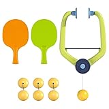 Harilla Kinder-Tischtennis-Trainingsgerät zum Aufhängen für den Innenbereich, PingPong-Trainer, Eltern-Kind-Interaktionsspielzeug, Trainingsgerät für den, mit 6 Kugeln