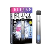 Elfbar Elfa Turbo Pod Kit - kein Liquid enthalten - 550 mAh Akku, USB-C Schnellladung, MTL, 2 Leistungsmodi, Refillable & Prefilled Pods + Lustiger Hookain Sticker (Aurora Black)