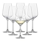 SCHOTT ZWIESEL Weißweinglas Taste (6er-Set), zeitlose Weingläser für Weißwein, spülmaschinenfeste Tritan-Kristallgläser, Made in Germany (Art.-Nr. 115670)