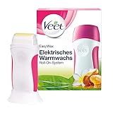 Veet EasyWax Elektrisches Warmwachsgerät - Warmwachs Roll-On Wachswärmer, 1 Stück (1er Pack)