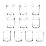 Teelichtgläser, 10 Stück Kerzenhalter Glas (Ø4.5cm X H...