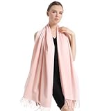 vimate Pashmina Tücher und Wickel, Damen Pink Soft Brautjungfer Schal Kaschmir Pashmina Schals für alle Jahreszeiten (DE-Baby Pink)