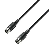 Adam Hall Cables 3 STAR MIDI 0300 BLK Midikabel 5-Pol | 3 m