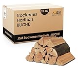 25kg Brennholz - 100% Buche, ofenfertig, Scheitlänge ca. 25 oder 33 cm - für Kamin, Ofen, Feuerschalen, Lagerfeuer - Buchenholz Kaminholz Feuerholz Grillholz (Scheitlänge ca. 25 cm)