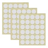 LEMLIN 90 Stück Doppelseitige Klebepunkte, entfernbar, rund, transparent, klebrig, keine Spuren, wasserfest, kleine Aufkleber für Poster Ballon Feiertagsdeko DIY Basteln (20 mm)