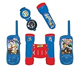 Lexibook RPTW12PA PAW Patrol Helfer auf Vier Pfoten Chase-Set für Abenteuer, Walkie-Talkies 120m, Fernglas, Kompass, Taschenlampe, Rot/Blau