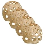 BESPORTBLE 4 Stück Teiliges Mini Bambus Lampenschirme Handgefertigt Geflochten Kleine Lampenabdeckung Dekorativ für Schlafzimmer Wohnzimmer Partybeleuchtung