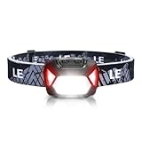 Lepro Stirnlampe, 1300 Lux LED XPG Kopflampe mit 6 Lichtmodi Scheinwerfer und Rotlicht, IPX4 spritzwassergeschütztes Gehäuse, Batteriebetrieben Stirnlampen C500, Ideal für Camping Joggen