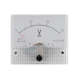 Vikye DC Analog 85C1 Strom Voltmeter Spannung 2,5 Genauigkeit Spannung Analog Voltmeter Panel für Experimente (Druckmessung 0-30V)