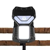 Yulokdwi Klemmbare Solarlampen - Wasserdichte Außenleuchten Mit Bewegungsmelder | Lampe Mit 3 Modi Für Hof Einfahrt Weg Garage Terrasse Stufen Beete - Zaunkette Hof Camping Beleuchtung