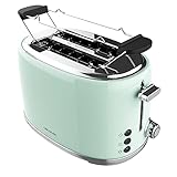 Cecotec Toaster 2 Scheiben Toast&Taste 1000 Retro Double...