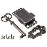 Namvo Antike Schranktürschloss-Sets, Antikes Schrankschloss mit Schlüssel, Vintage-Schranktürschloss für Kleiderschränke, Schränke, Schubladen, Kisten