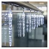 EMOS Eiszapfen LED-Lichterkette, Kaltweiß, 135 cm...
