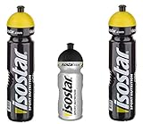 Isostar Sport Trinkflasche 500-650 ml + 1000 ml - BPA-frei - Wasserflasche für Laufen, Radfahren, Gym, Wandern - Praktischer und auslaufsicherer Push & Pull Verschluss