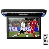 XTRONS 12,1“ Digital TFT 16:9 Bildschirm für Auto Bus unterstützt 1080P Video Auto Overhead Player Auto Monitor mit HDMI Port Automosphäre LED Licht Windows CE für Urlaub (CM121HD)