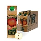 Pfanner 100% BIO Apfelsaft naturtrüb (8 x 1 l) – direkt...