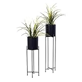 Spetebo Metall Blumentopfständer 2er Set - Ständer mit...