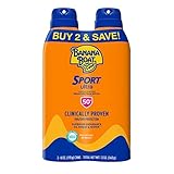 Banana Boat Ultra Mist Sport Performance Bread Spectrum Sun Care Sonnenschutzspray – Doppelpack – LSF 30, 2 Stück