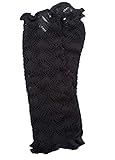 Invero, Merino Armstulpen Missy Uni, 100% Wolle (Schwarz)