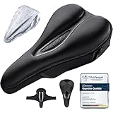 AUVSTAR Upgrade New Gel Fahrradsitzbezug,hohl und atmungsaktiv, Premium Fahrradsattelkissen,Geeignet für Mountainbike-Sitz, Verdickender Sattelbezug,Sattelschutz für Herren und Damen Fahrrad.