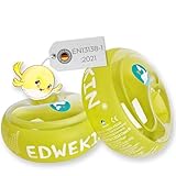 EDWEKIN® Premium Schwimmflügel für Kinder (1–6 Jahre) | TÜV geprüft, extragroße Luftkammern | Perfekte Schwimmhilfe für Babys und Kleinkinder | Transparentes Design